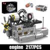 Mould King 10214 Technical Car Engine Toys The Motorized Rotary Piston Engine Building Block Brick Set Kids Christmas Gift