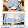 Cute Lace Maid Outfit Short Blue and Includes Apron and Cosplay Perfect for Photo and More [ChicFlow] Set, Sleeves, Ruffles, White, Headband, Uniform,