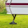Kit de 4 Calços de Macaco para Caravana Nivelador Base de Roda Suporte de Perna Metal Preto+Plástico Para Autocaravanas Reboques Campers RV-A87Q