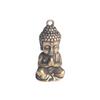 Retro Brass Shakyamuni Buddha Keychain Pendant - Small Copper Tathagata Blessing Charm