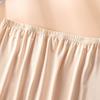 Women's Sheerproof Anti Exposure Lace Lined Mid Length A Line Underskirt Half Slip Safety Bottoming Leggings Skirt