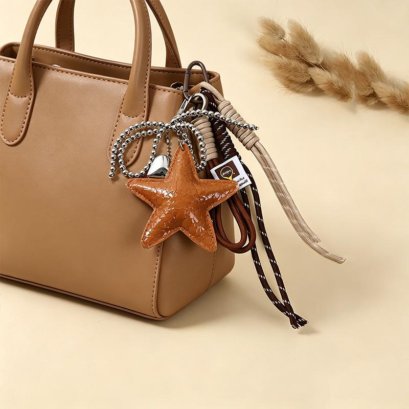 Bag Charm Football Decor Leather Backpack Charm Car Bag Leather Star Pendant Purse Femme Strap Decoration Gift