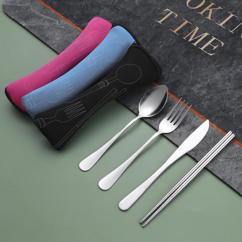 ZISIZ Stainless Steel Portable Cutlery Set