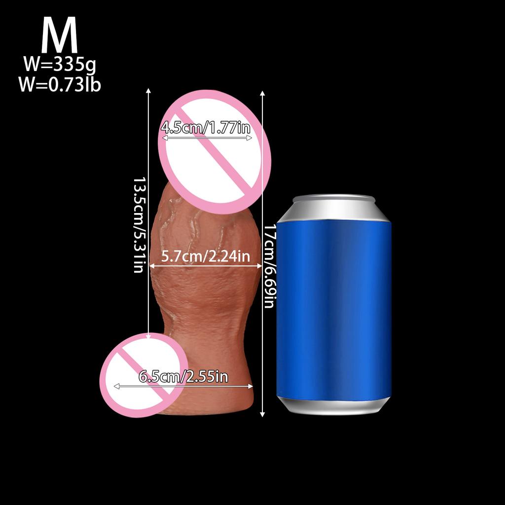 Large Glans Muscle  Super Large Simulation Penis Female Silicone Soft Anal Expansion Device  Wearing Shaped Penis Sex Toy