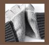 Women's 100% Pure Cashmere Fingerless Gloves - Cozy Autumn/Winter Knit Warmth