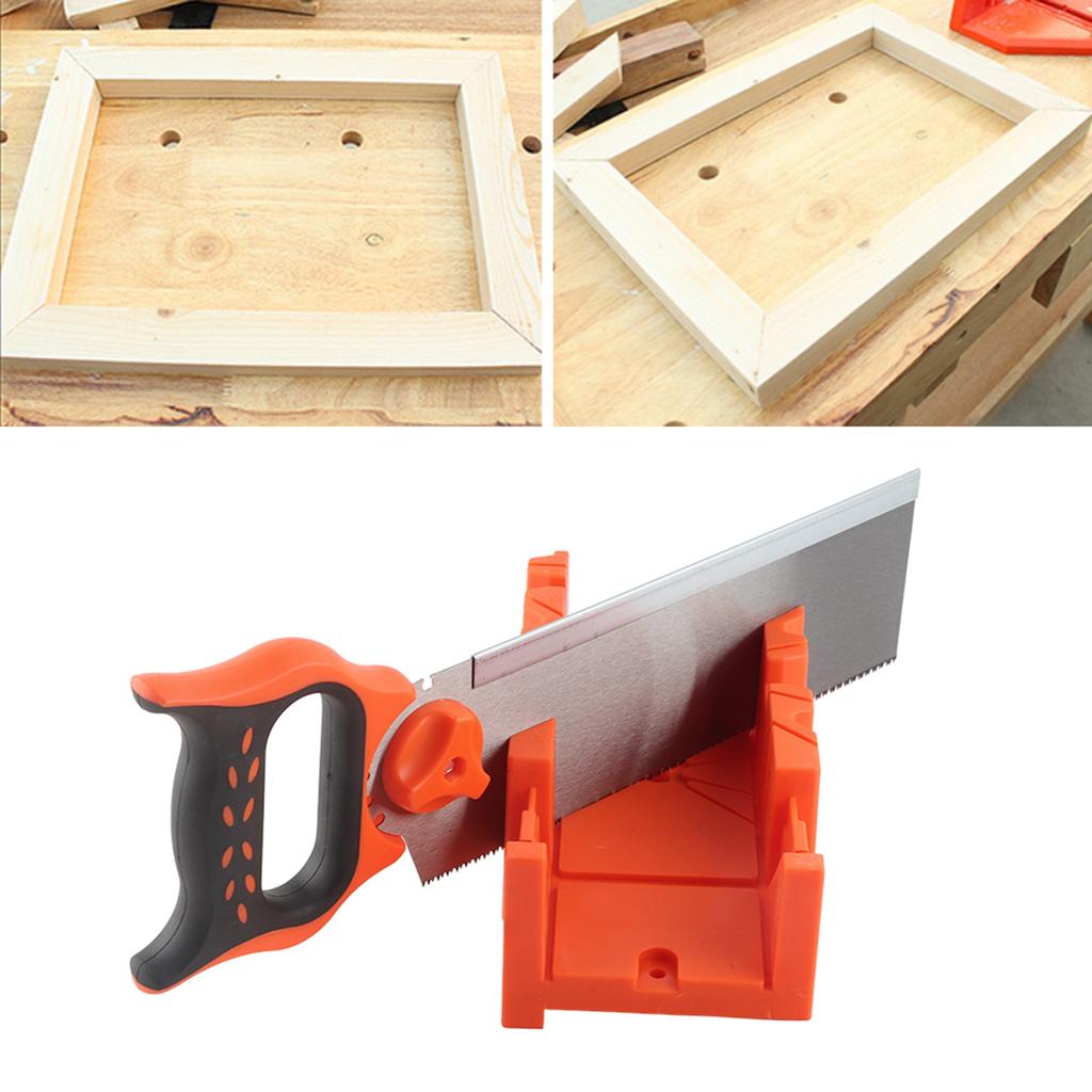 12 Inch ABS Plastic Multiple Angle Clamping Mitre Box with 14 Inch Back Saw
