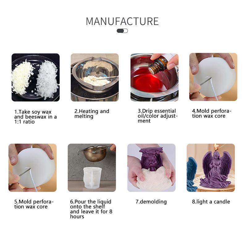 3D Julgran Ljus Silikonform DIY Julparty Dekoration Aromaterapi Gips Tillverkningsformar Heminredning Gåvor