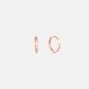 JUDY AND PAUL [14K GOLD] Cutting Body Point Basic Rose Gold Ring Earrings