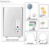 IPX4 6100W Instant Electric Water Heater Tankless Hot Instantaneous Water Heater System for Shower Kitchen Bathroom