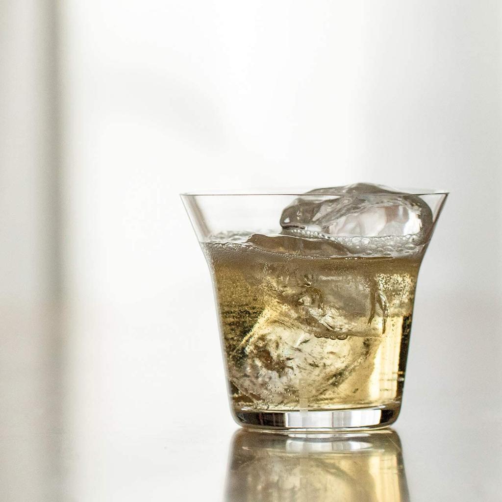 Wired Beans Wired Beans Sklenice na celý život ROCK Tumbler Sklenice na whisky Sklenice Tumbler Sklenice na highball 370ml Domácí cedrová krabička (Průhledná)