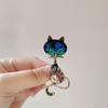 Crystal Cat Brooch - Elegant Women's Corsage, Unique Cute Animal Pin, Fashion Accessory for Clothing
