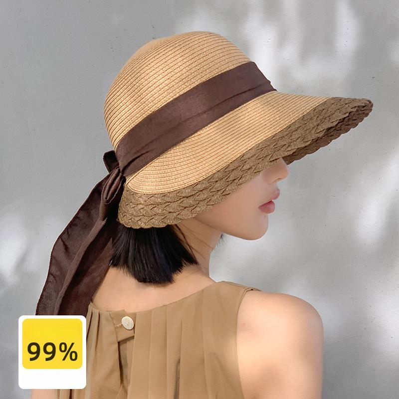 Summer, Women, Sun Hat, Foldable, Large Brim, UV Resistant, Fashionable Sun Hat, Face Covering, Summer, Cool Hat