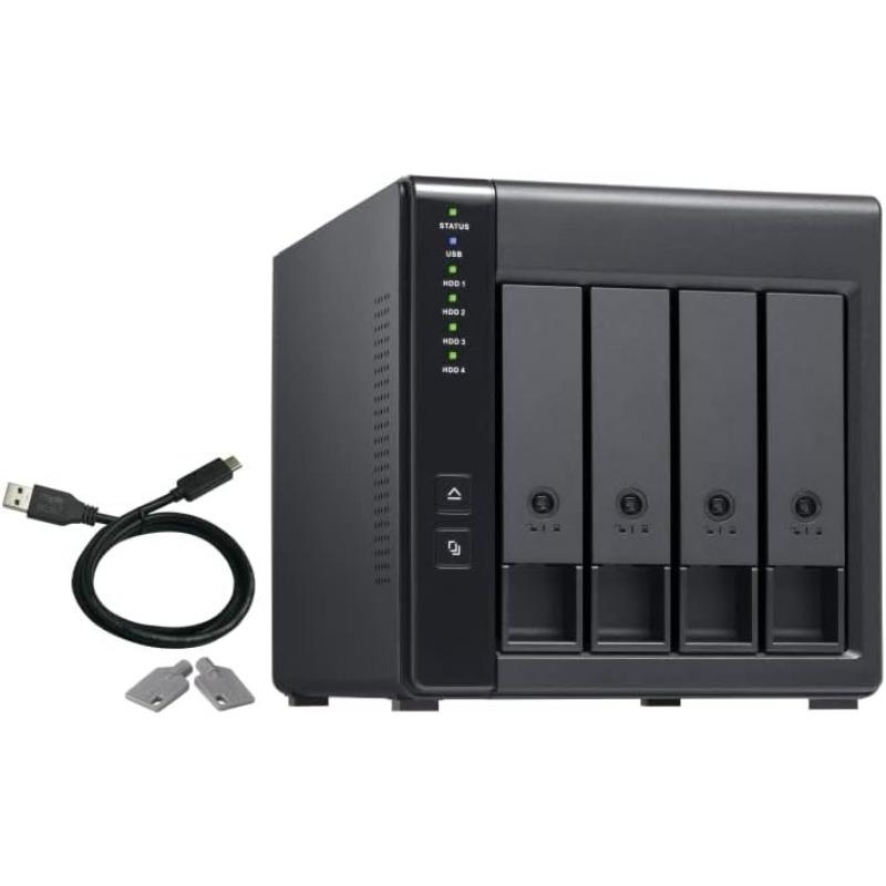 NEW TR-004 4 Bay USB Type-C Direct Attached Storage (DAS) With Hardware RAID (Diskless)