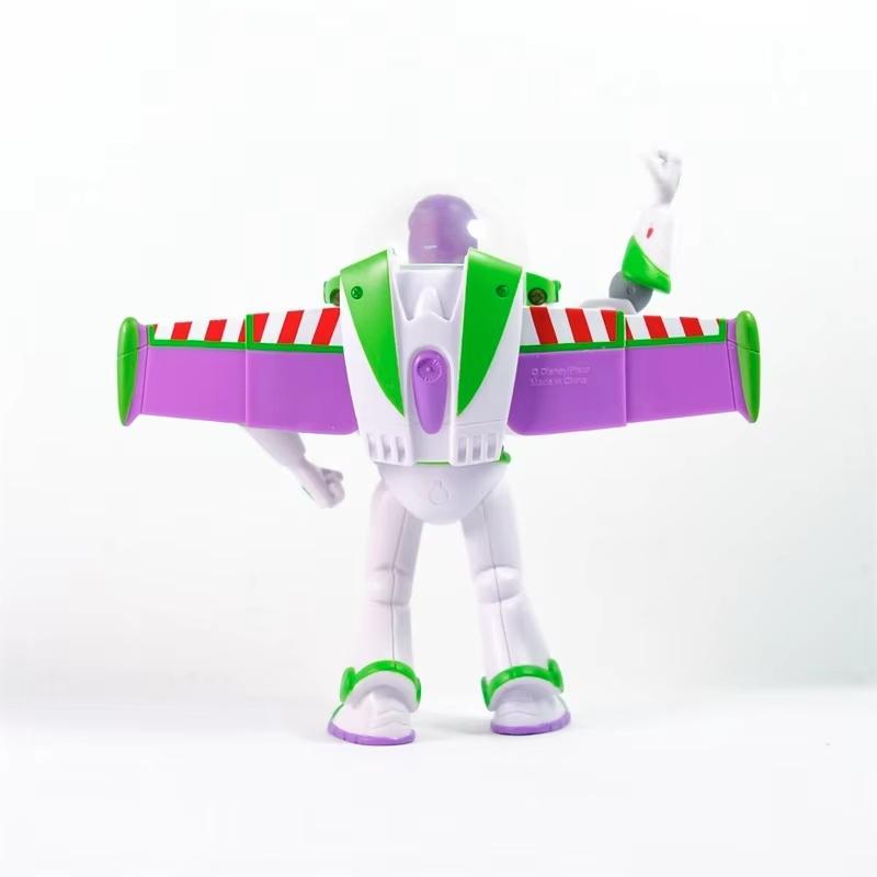 Pixar Toy Story Buzz Lightyear Action Figure With Helmet Openable Sound Pop Out Wings Boy Toy Collectible Model Surprise Gift
