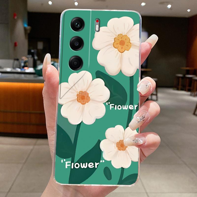 Phone Case For Tecno Camon 40 Pro Casing CM5 CM6 CM7 Clear Luxury Butterfly Flower Soft TPU Cover For Camon 40 40Pro 4G 5G Case