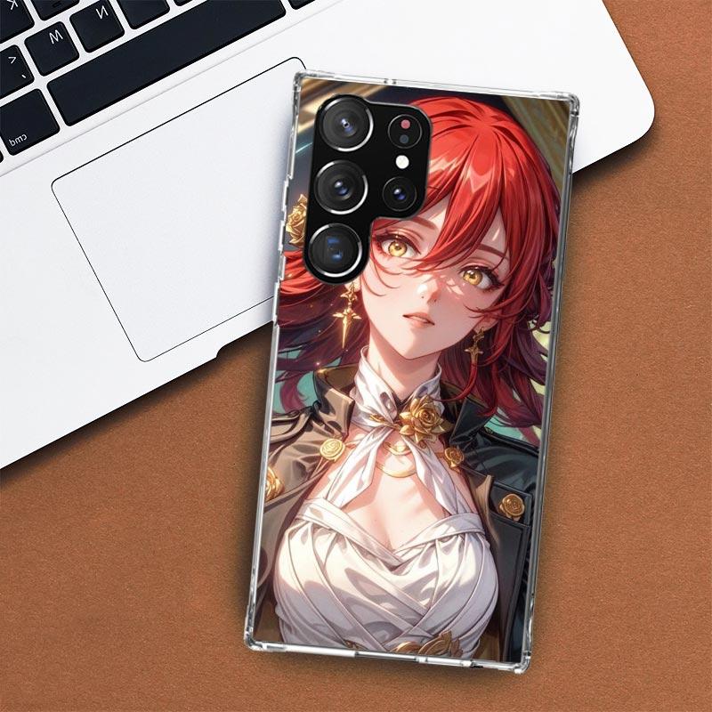 Honkai Star Rail Himeko Phone Case For Samsung Galaxy S24 S23 S22 Ultra S21 S20 Fe S10 Plus S10E S9 S8 + Shell Coque