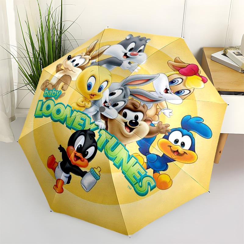 

1pc Looney Tunes Umbrella with Plastic Handle,Cartoon Pattern,Suitable for All Seasons Multi-functional Umbrella401