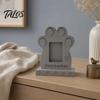 Marco de Foto para Mascotas con Textura Delicada, Lápida, Piedra Conmemorativa para Perro, con Ranura Integrada para Tarjeta de Foto, Mariposa 3D y Diseño de Pata de Recuerdo Conmemorativo, Adorno,