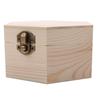 Fashion Gift Box Simple Portable Diy Hexagon Shaped Wood Jewelry Box Wedding Holder Jewelry Display 2024 New