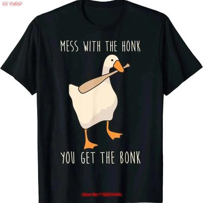 Mess With The Honk You Get Bonk T Shirt Size S 5XL Vintage Washed Breathable Versatile Slightly Soft Top For Everyday Wear