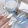 Nail Art Ice Muscle Powder Pearlescent Powder, Ice Cube Nail Art Highlight Powder Polarized Fine Glitter Human Fish Powder