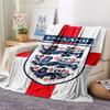 1PC England National Football Team Patterned Flannel Blanket Suitable For All Seasons for Home Decor Warmth and Comfort Gifts Holiday Present