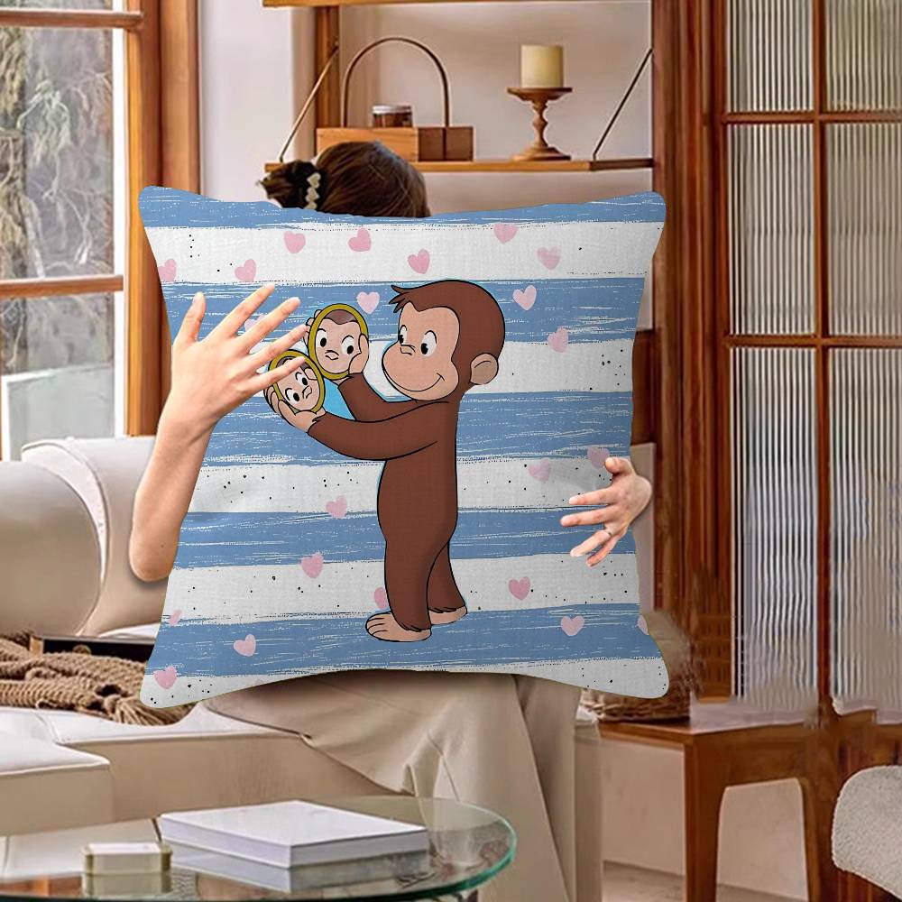 MONKEY CARTOON C-Curious GeorgeS pillow cover sofa cushion cover home room decoration children gift