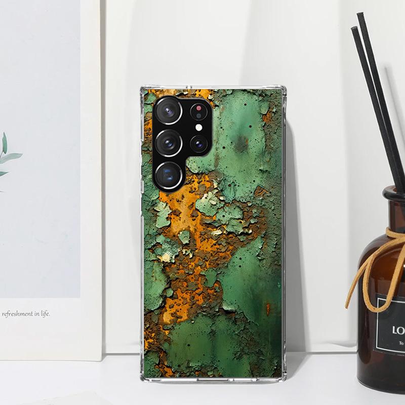 Vintage Industrial Style Rusty Pattern Phone Case For Samsung Galaxy S26 S25 Edge S24 FE S23 S22 Ultra S21 Plus S20 + Art Fundas