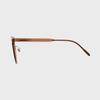 [WOMAN] Flat Bar Round Sunglasses - Beige HTB16