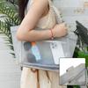 Herren/Damen Einfarbige Gaze-Handtasche Nylon Transparente Aufbewahrungstasche Umhängetasche Strandtasche Multifunktional Große Kapazität Einkaufsbeutel für Einkaufszentren