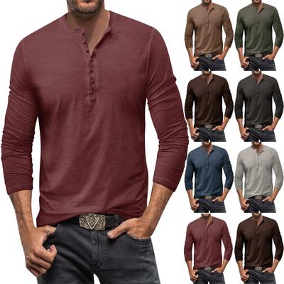 Herren-Langarmshirt mit grafischem und besticktem Mode-T-Shirt für Frühling und Herbst, langärmeliges bedrucktes Pullover-Sweatshirt