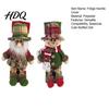 Polyester Fridge Handle Wrap 2Pcs/Set Santa Snowman Refrigerator Covers Christmas Wrap Xmas Kitchen Theme Decor Cute Decorative Door Sleeves