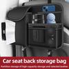 2025 New Car Backseat Storage Bag Multifunctional Organizer with Nappa Leather Universal Fit Auto Interior Accessories