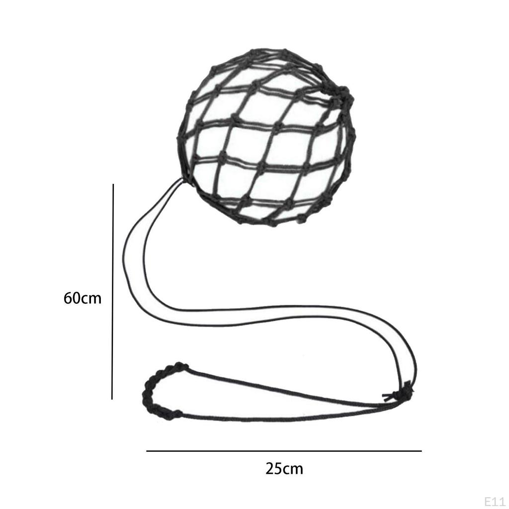 Football Kick Trainer Soccer Ball Net Kicker Elastic Holder Bag Adjustable Length for Boys,
