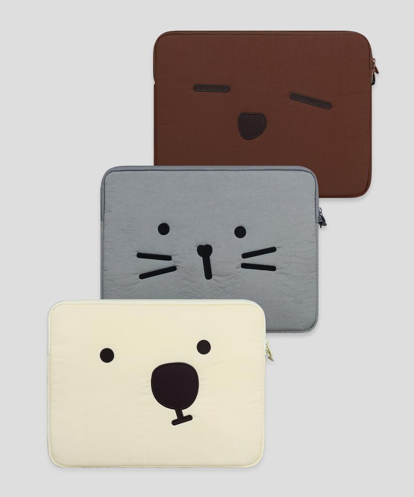 Kimhachan Nylon Embroidered Laptop Pouch - 3 Colors