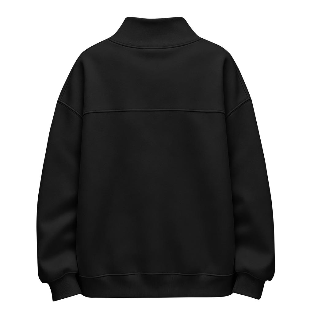 Women's Color Neck Loose Fit Long Sleeve Pullover Sweatshirt Top for Casual Everyday Wear