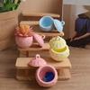 3D Embossed Pattern Snowflake Candle Cup Mold Ball Shape Berry Embossed Jar Mold  Easy Demold