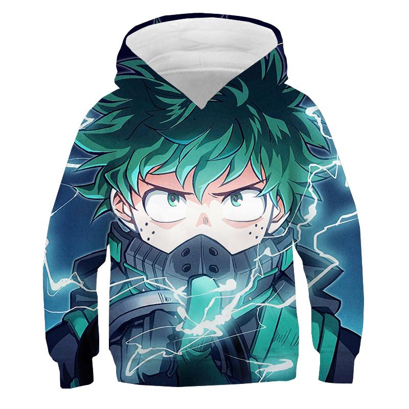 My Hero Academia Hoodies Mode Jungen Mädchen Anime Pullover Manga Bakugou Katsuki Langarm Sweatshirt Kinder Freizeit Trainingsanzug