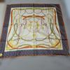 Used MANTERO COLLECTION VIII Large Silk Scarf with Harness Print