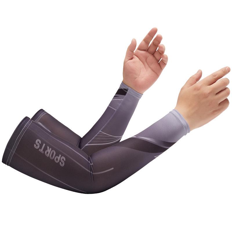 Ice Silk Sun Protection Arm Sleeves for Men & Women - Loose-Fit, Plus Size, Ideal for Summer Sports & Driving