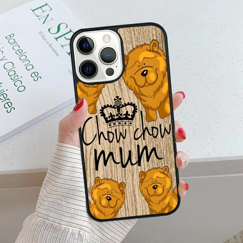 CHOW CHOW dog Art Print Phone Case For iPhone 17 Air 15 16 16e 14 13 Pro Max Coque 12 11 Pro Max PLUS fundas cover