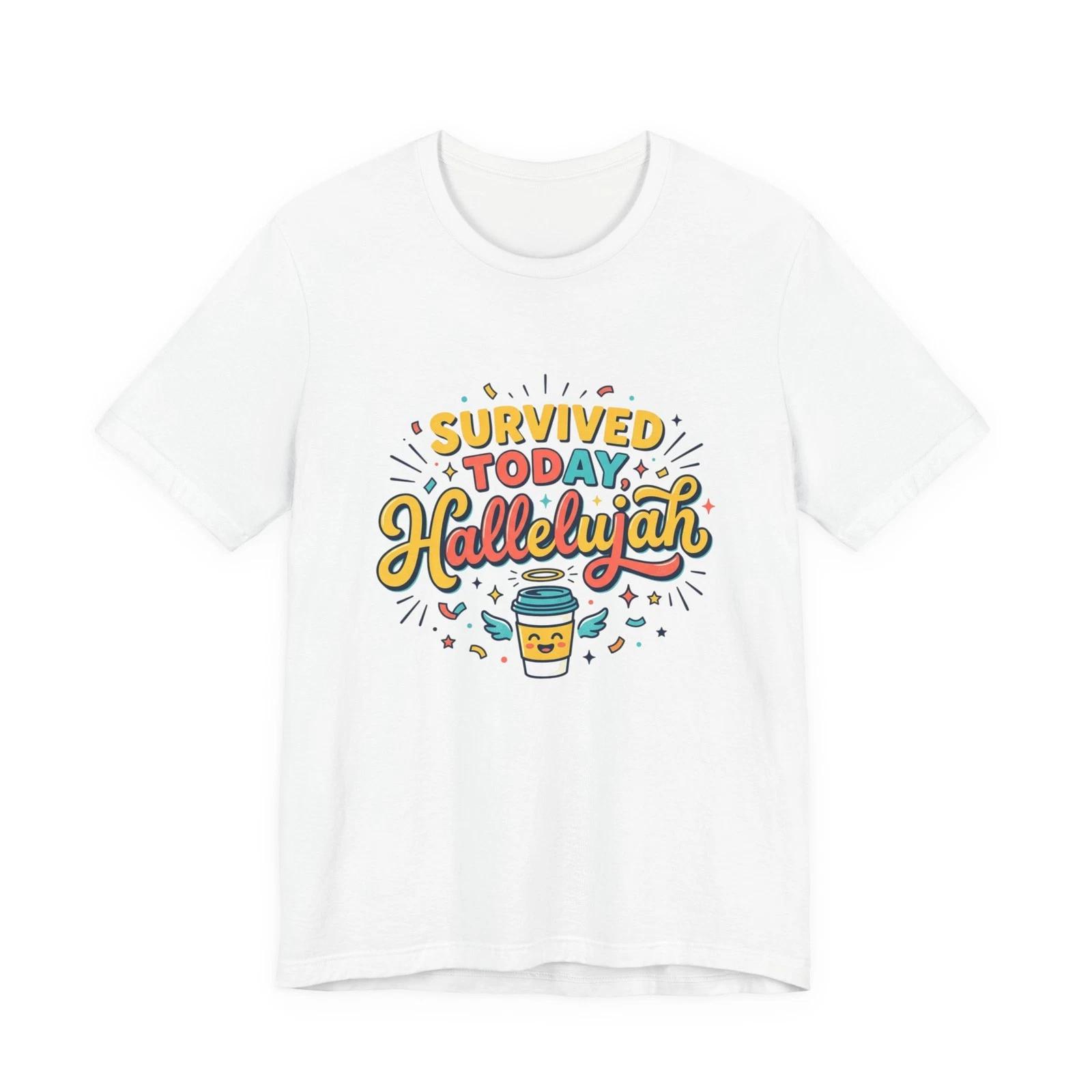 Survived Today Hallelujah Tee | Everything Hallelujah, micro-joy coffee M