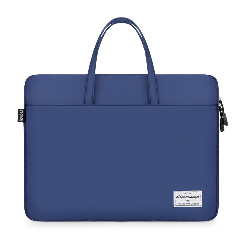 New Stylish Solid Color Laptop Bag Simple Versatile Business Laptop Bag Briefcase