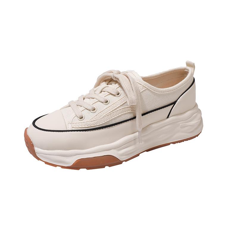 

Обувь Весна женская обувь на платформе со шнуровкой, увеличивающая рост, универсальная, в стиле ретро, повседневная, спортивная, маленькие белые туфли, женская обувь 40 белый