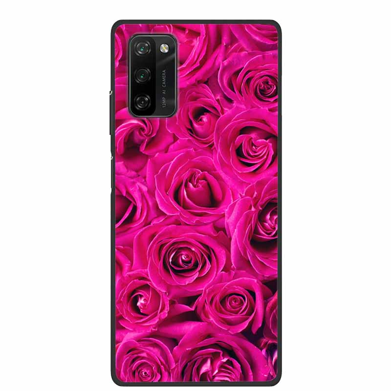Soft Space Cover for Blackview A100 Case Flower TPU Cat Silicone Phone Cases for BlackviewA100 Cover Shockproof Cute Shell