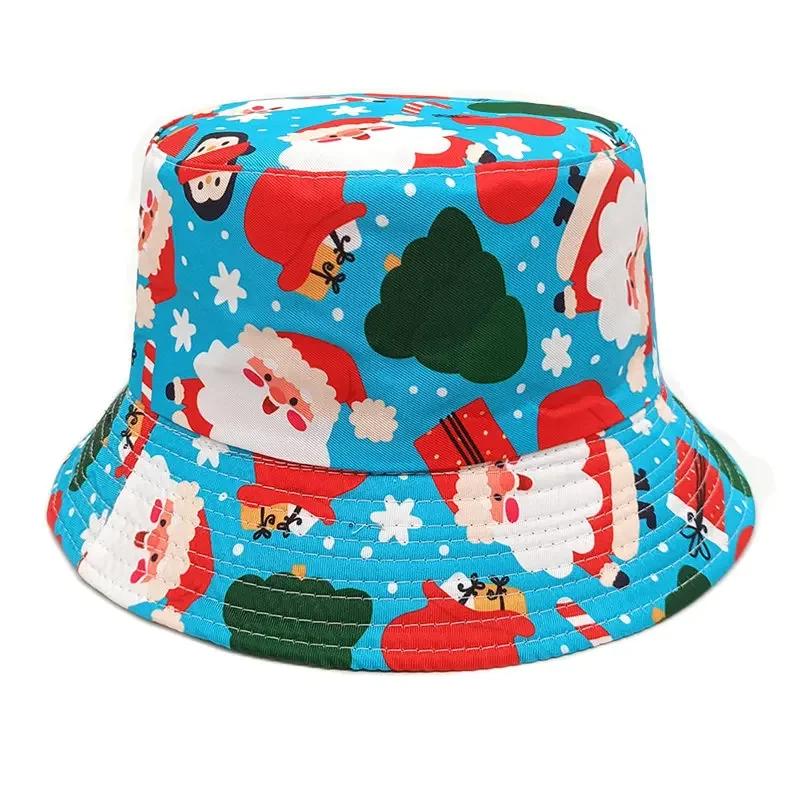 Spring Polyester Cartoon Print Bucket Hat Fisherman Hat Outdoor Travel Sun Cap For Men And Women 32