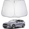 2025 Upgrade Car Windshield Sun Shade Windshield Sunshade Umbrella [Star Fabric] Protect Car from Sun Rays&Heat Damage Keeps Vehicle Cool, Spring