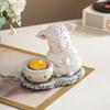 Handcrafted Cartoon Sheep Candle Holder Resins Lamb Tealight Stand Holiday Centerpieces Candlestick For Mantels Decors
