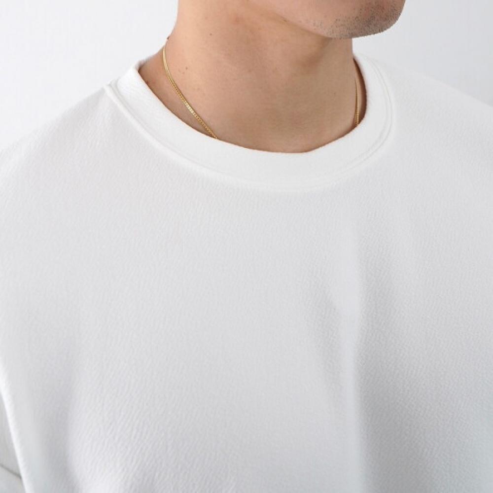 Onl Men S Fleece Wrinkle Free Long Sleeve T ShirT whiTe