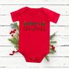 Red Deer Baby One-Piece Romper Baby Bodysuit Short Sleeve Christmas Festival Holiday Children Red One-Piece Romper Tops